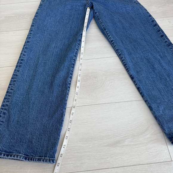 Levi’s Ribcage Straight Premium Denim Button Fly Jeans Medium Wash Size 29 - Picture 4 of 7